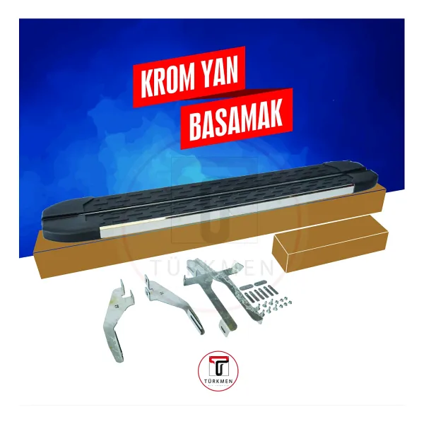 Türkmen Peugeot Rifter Yan Basamak Krom 203 Cm 2019 Üzeri