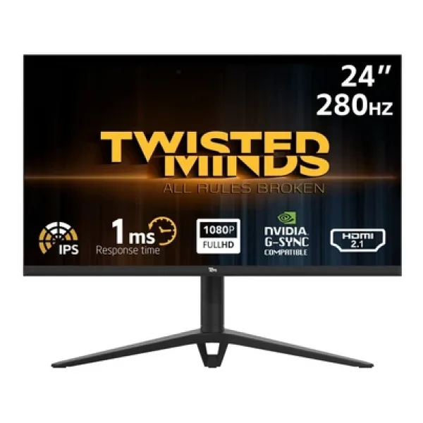 Twisted Minds TM24FHD280IPS 24.5" 1 ms Full HD Pivot IPS 280 Hz Oyuncu Monitörü