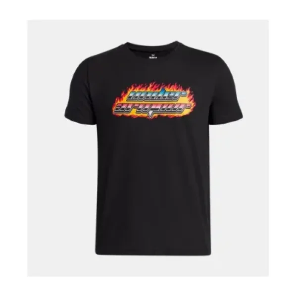 Under Armour Flame 6005059 Kısa Kollu Bisiklet Yaka Çocuk Tişört