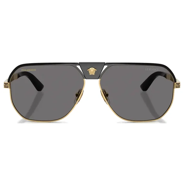 Versace VE2294 100281 Black-Dark Grey Polarize Erkek Güneş Gözlüğü