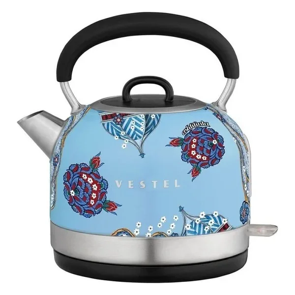 Vestel X Aslı Filinta Retro 2200 W 1.7 lt Çelik Kettle