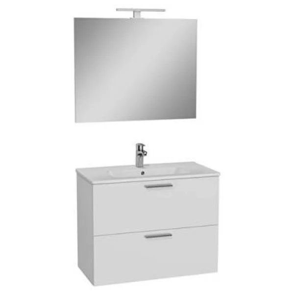VitrA Mia 80 cm Beyaz Banyo Dolabı Takımı 75024