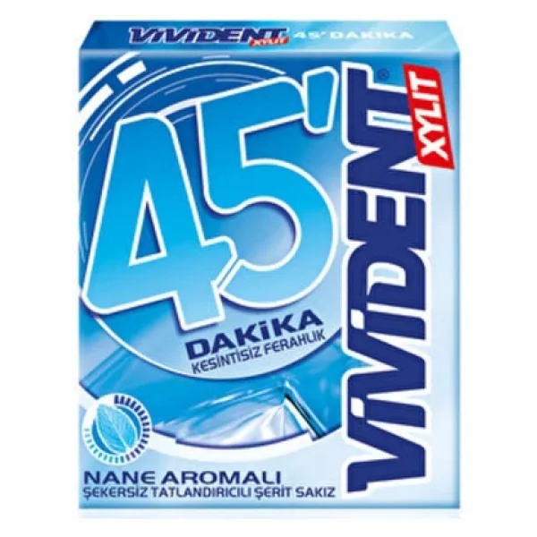 Vivident 45 Dakika Nane Aromalı 33 gr Sakız
