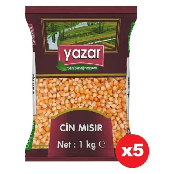 Yazar Patlatmalık Cin Mısır 1 kg 5'li