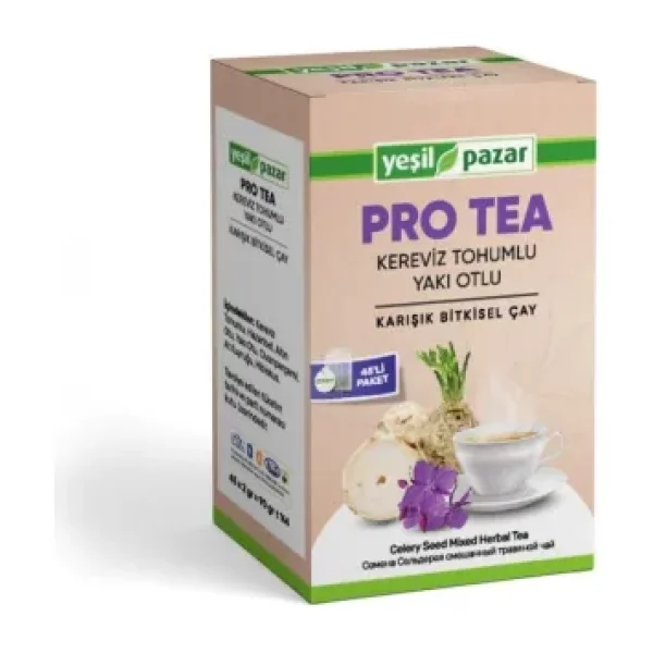 Yeşil Pazar Kereviz Tohumlu Yakı Otlu Pro Çay 45'li