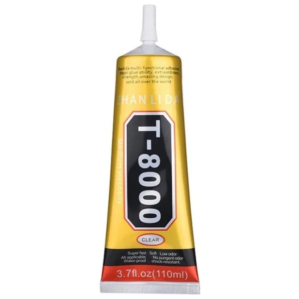 Zhanlida T8000 Dokunmatik Ekran Çerçeve Yapıştırıcı Şeffaf 110Ml