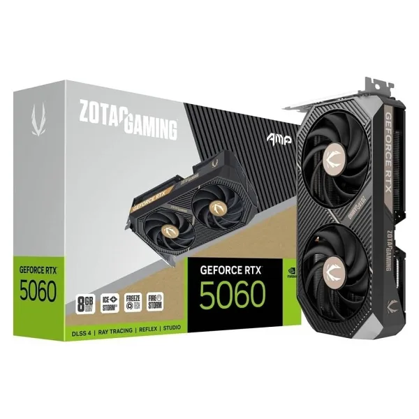 Zotac Geforce Rtx 5060 Gamıng Amp 8gb Gddr7 128BIT Dlss 4 Ekran Kartı