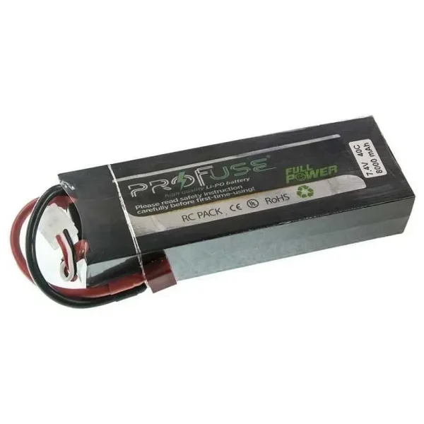 7,4V Lipo Batarya 8000mAh 40C - 2S Kutulu Lipo Pil