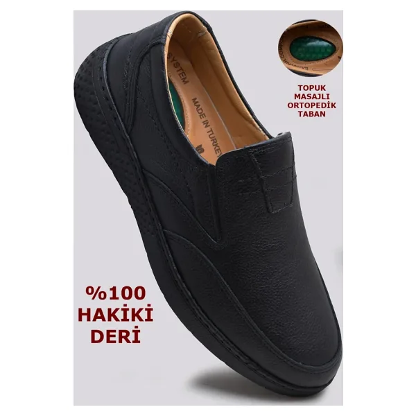 7575 Ortopedik Hakiki Deri Mevsimlik Kışlık Erkek Ayakkabı Casual Ayakkabı