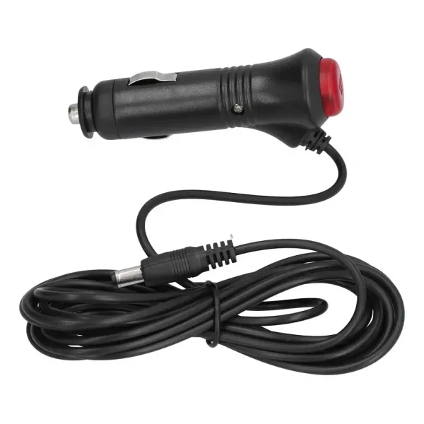 Araç Çakmak Soketi On-Off Anahtarlı DC Jack Çıkışlı - 3m Kablolu