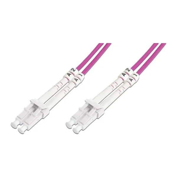 Beek LC-LC Fiber Optik Patch Kablo, Multimode OM 4 50/125 Duplex, 3.0mm, LSZH, 3 metre