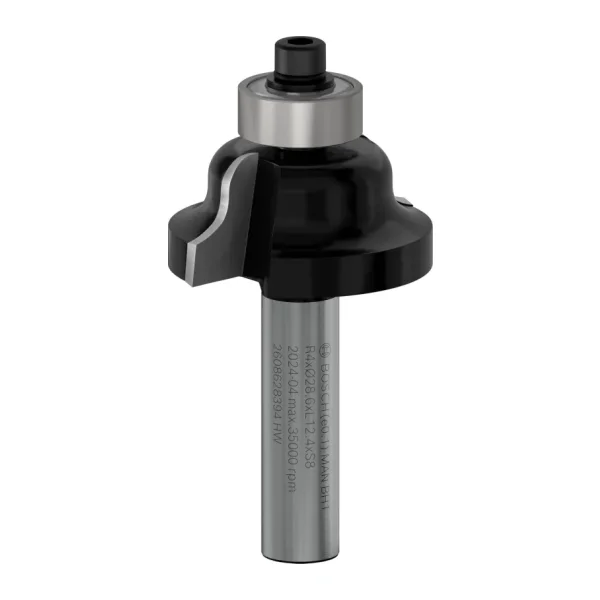 Bosch 2 608 aksesuarı 628 394 profil freze B 8 mm, R1 4 mm, B 8 mm, L 12,7 mm, G 54 mm