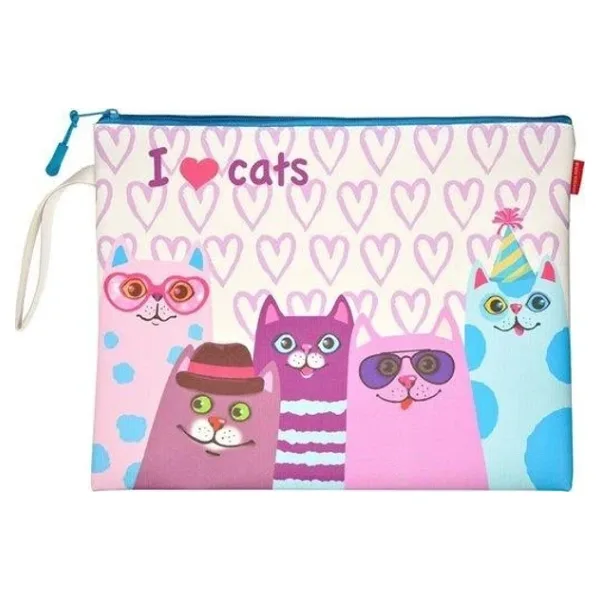 Buruno Visconti Fermuarlı Dosya Cat Addıcted 4. 34 26 14-001/03