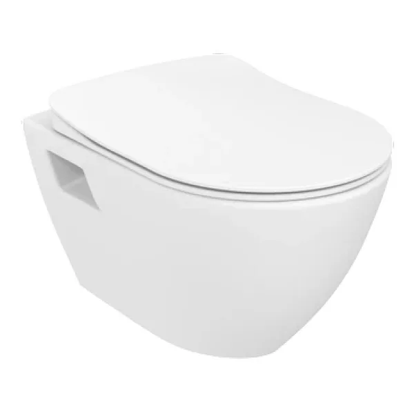 Creavit Terra Rim-off Asma Klozet Ve Duck Duroplast Yavaş Kapanan Kapak Seti