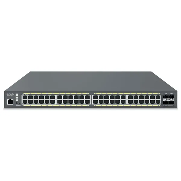 EnGenius ECS1552FP 48 Port Gigabit PoE+ Cloud Yönetilebilir Switch | 410W PoE | 4x SFP