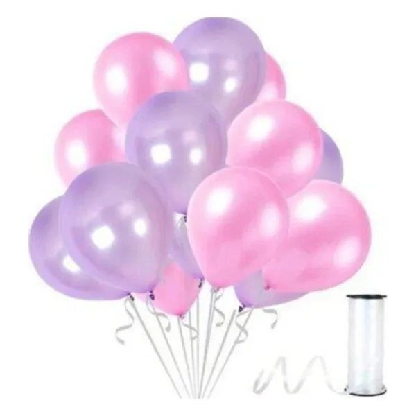 EveFix 30 Adet Metalik Pempe, Lila Balon Konsepti-Uçan-Güzel Balon
