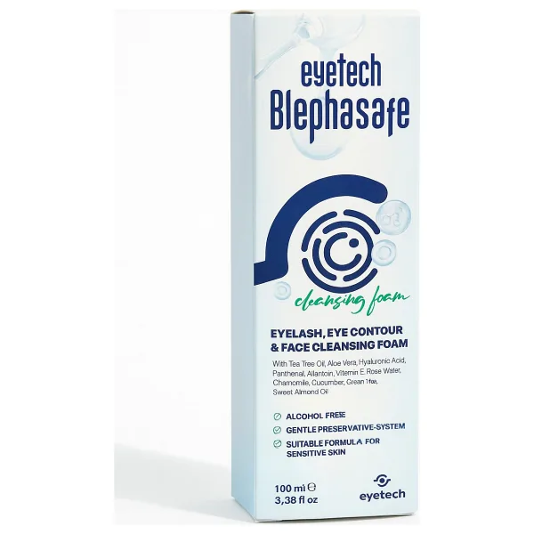 Eyetech Blephasafe 100 ml Kirpik, Göz Çevresi Ve Yüz Temizleme Köpüğü
