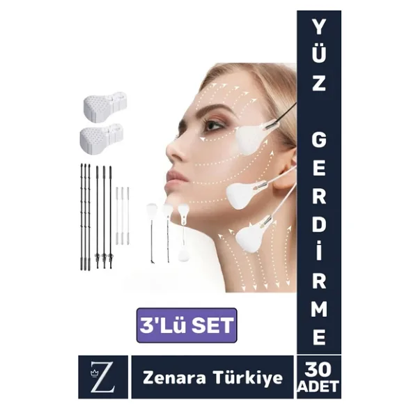 Günlük Kullanım Suya Dayanıklı İpli Yüz Kaş Göz Vücut Gıdı Gerdirme Bantı 3'lü Özel Set 30 Adet