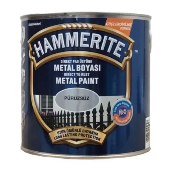 Hammerite Direkt Pas Üstü Pürüzsüz 2.5 lt Metal Boyası