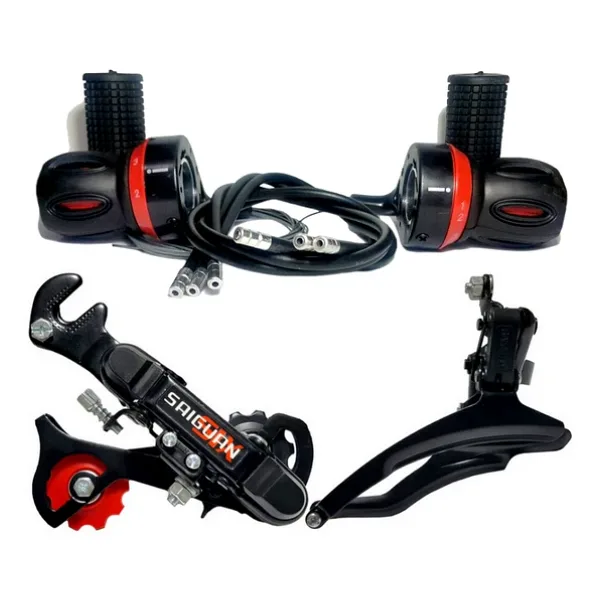 HSGL BİSİKLET ÖN ARKA ATTIRICI ve VİTES KOLU SET