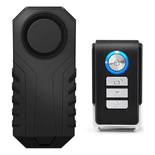 Ht-53 Motosiklet Bisiklet Alarmı Uzaktan Kumandalı 113db Su Geçirmez Kablosuz Hırsızlık Koruması Alarm Bisiklet Araba Scooter Pilli
