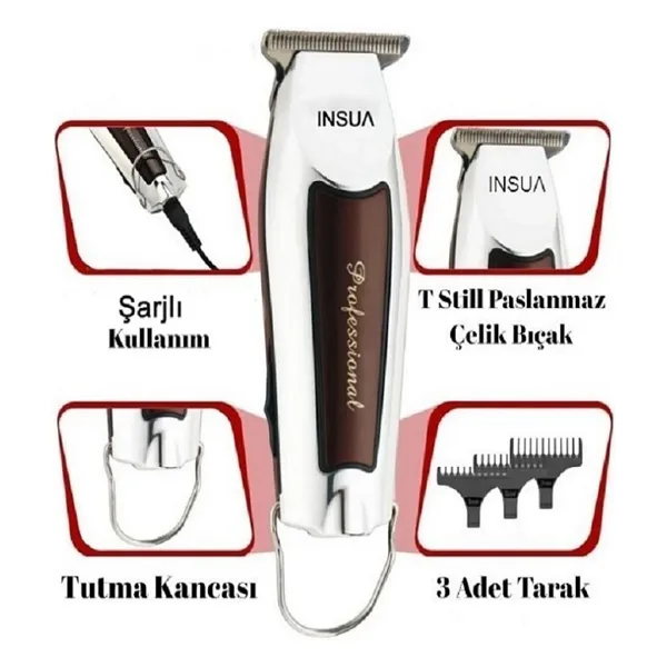 Insua HK-3400 Şarjlı Saç Kesme Makinesi