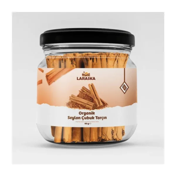 Laraska Organik Seylon Çubuk Tarçın 50 gr