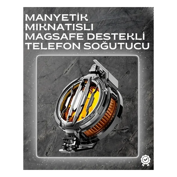 Led Işıklı Telefon Soğutucu Ultra Sessiz Fan Mıknatıslı Ve Atlı Bağlantı