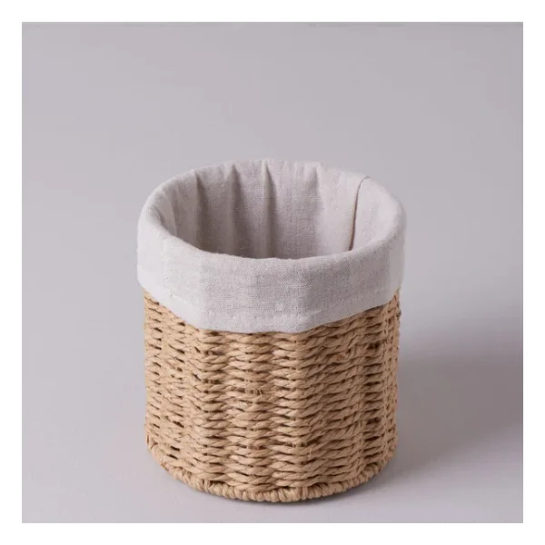 Linens Carry 15x15x15 cm Yuvarlak Sepet Naturel