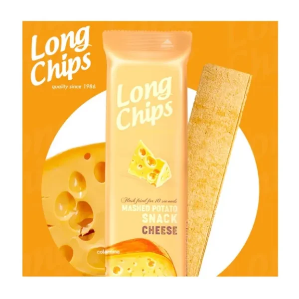 Long Chips Peynir Aromalı Patates Cipsi 75 gr