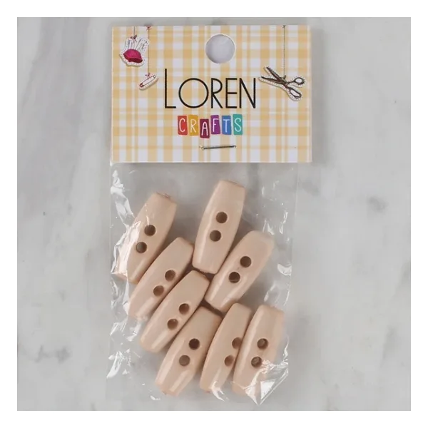 Loren Crafts Pudra Pembe 8 Li Çoban Düğmesi - 69