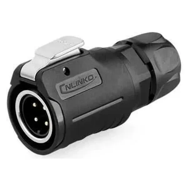 LP-16-C04PE-01-001 4-Pin Su Geçirmez Konnektör - Erkek