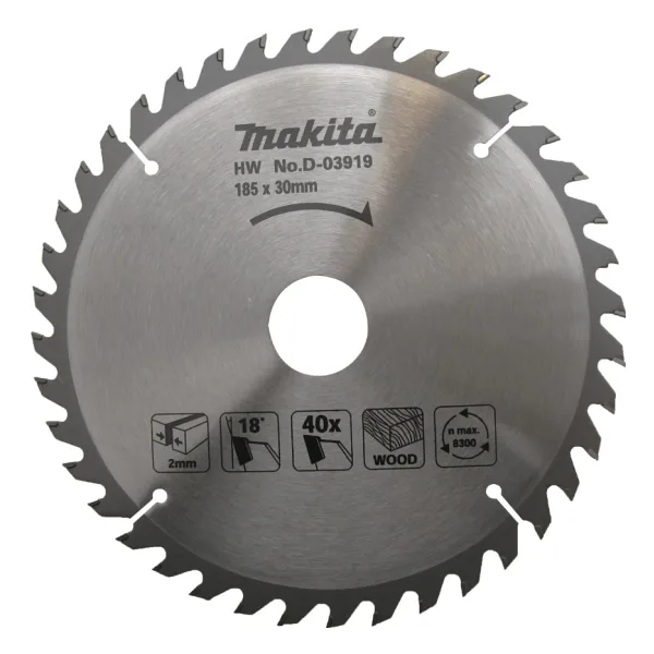 MAKITA D-03919 Ahşap Daire Testere 185mm 40 Diş