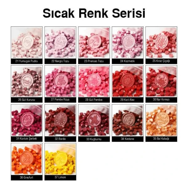 Mühür Mumu 50 Davetiye İçin 150 Boncuk Model: 24 Kozmetik