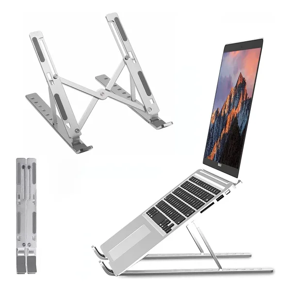 OBEV Taşınabilir Laptop Stant Bilgisayar Stant Notebook Stant Tüm Laptoplarla Uyumlu Bilgisayar Standı Taşınabilir Metal Kaymaz Stant Dizüstü Bilgisayar Stantları Stantı