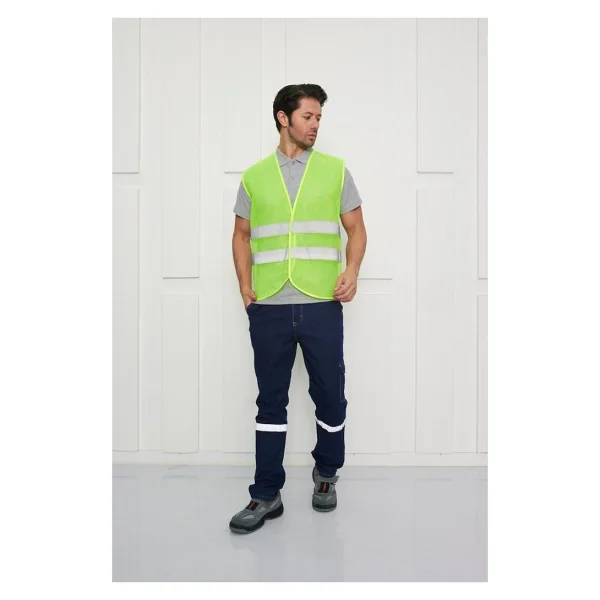 Orange Safety İkaz Yeleği - Sarı - XL