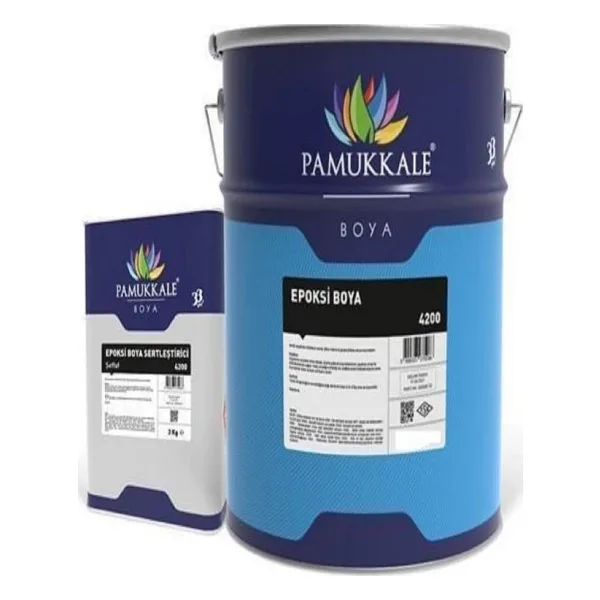 Pamukkale 4200 Epoksi Boya 15 Kg+3 Kg Ral 9006 Metalik Gri