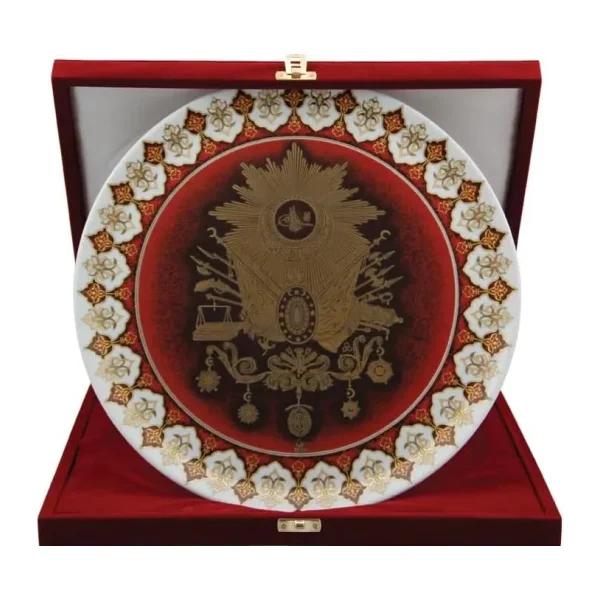 Porland Osmanlı Arması Duvar Tabağı 32cm
