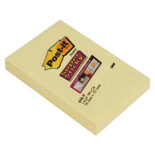 Post-it Super Sticky Yapışkanlı Not Kağıdı 51x76mm 90 Yaprak Sarı
