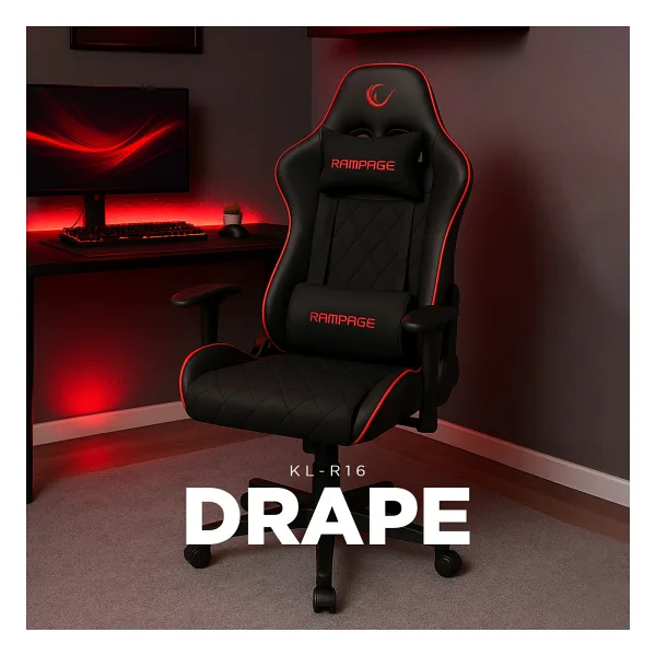 Rampage KL-R16 Drape Üst Seviye Terletmez Kumaş Oyuncu Koltuğu