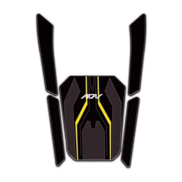 Redline Grafik Honda ADV 350 2023-2025 Uyumlu Sarı Siyah Tank Pad