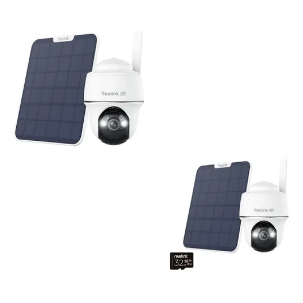Reolınk Go Pt Plus 2K 5Mp 4Mm Bataryalı / 4G / Solar Panel Dahil Ip Pt Kamera