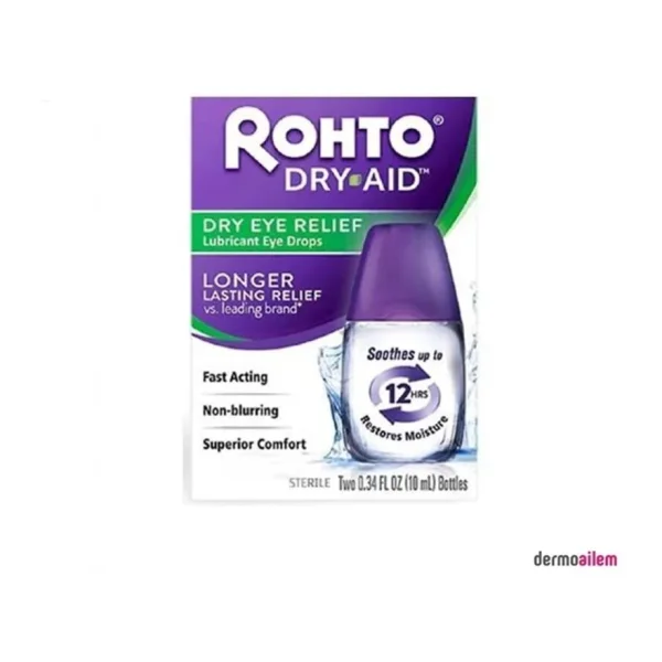 Rohto Dry-Aid Eye Drops Kayganlaştırıcı Göz Damlası 10 ml