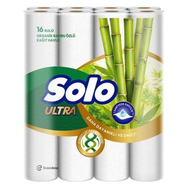 Solo Ultra Bambu Katkılı 16'lı Kağıt Havlu