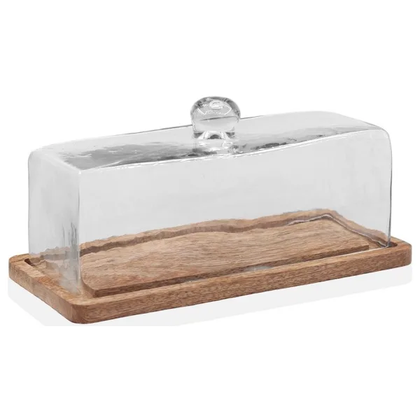 The Mia Madera 15x32x14 cm Dikdörtgen Kek Saklama Fanusu