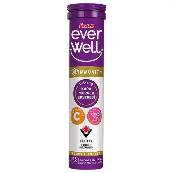 Ülker Everwell Kara Mürver 15 Efervesan Tablet