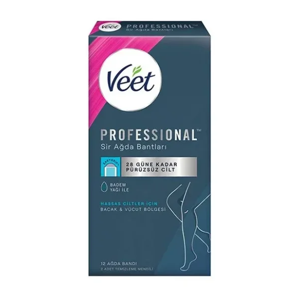 Veet EasyStrip Kullanıma Hazır Sir Ağda Bantları 12 adet