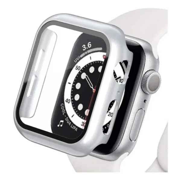 Watch Ultra 49Mm Camlı Kasa Ekran Koruyucu - Gümüş