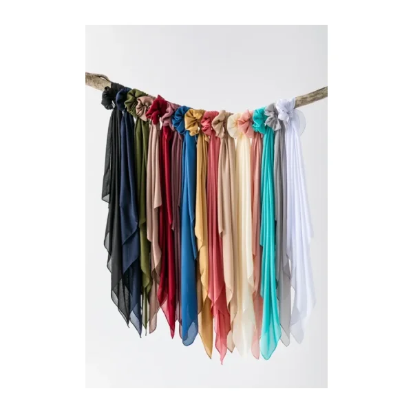 Wega Moda Düz Tülbent Kadın 100X100 Cm Tülbent Yazma - 15 Karışık Renk - Günlük Ve Dağıtmalık Kullanıma Uygun
