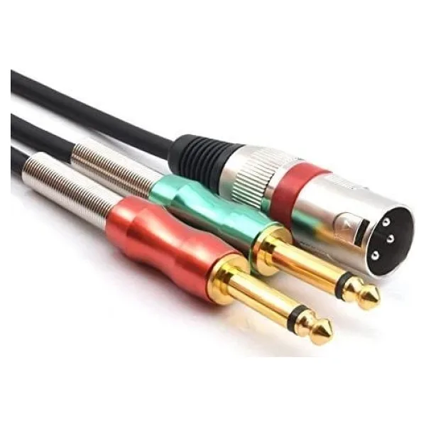 Xlr Erkek 2x6.3 Mono Erkek Kablo 2 Metre